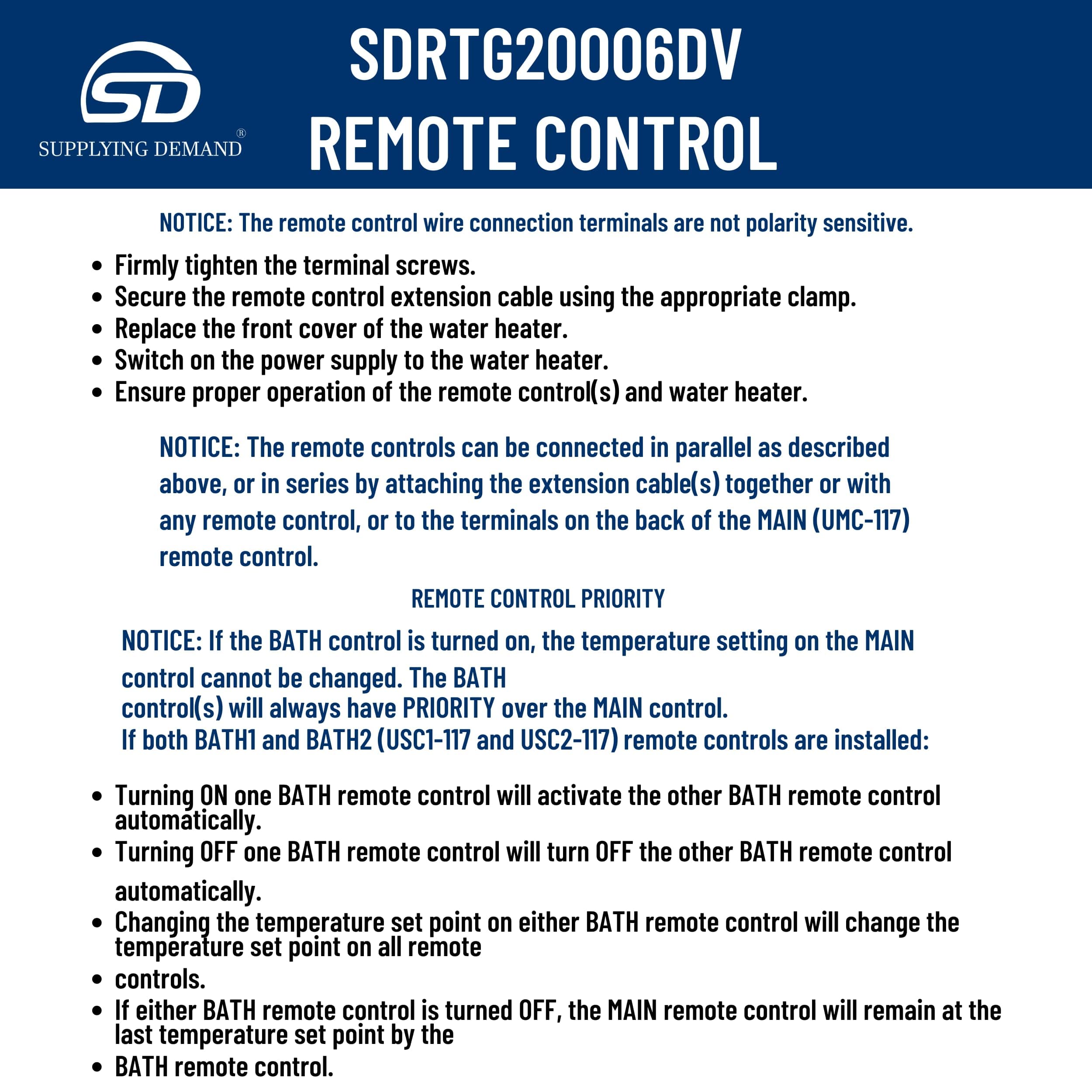 SDRTG20006DV rtg20006dv-water-heater-remote-control view 61