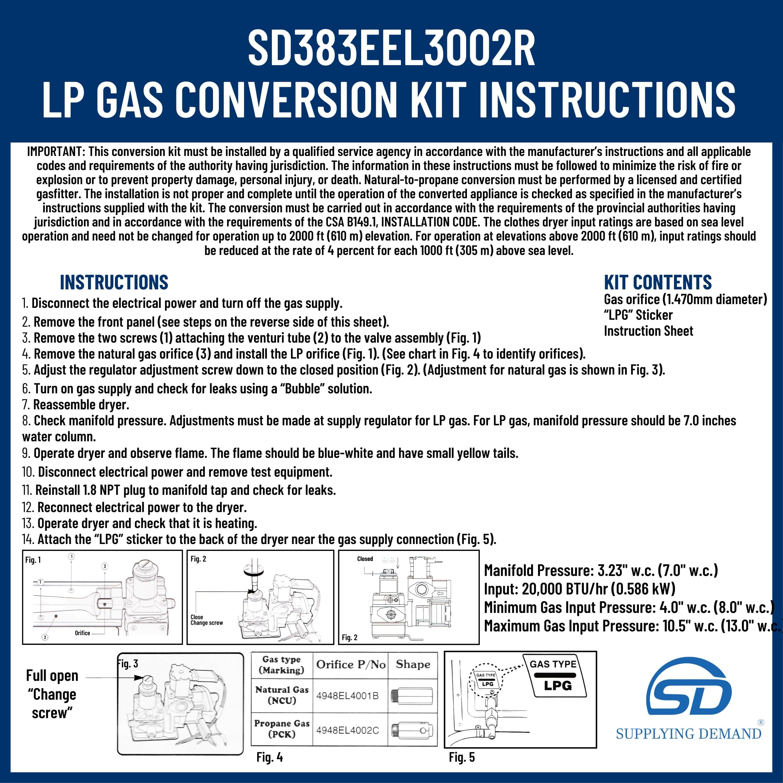 SD383EEL3002R 383eel3002r-383eel3002d-dryer-lp-conversion-kit view 31